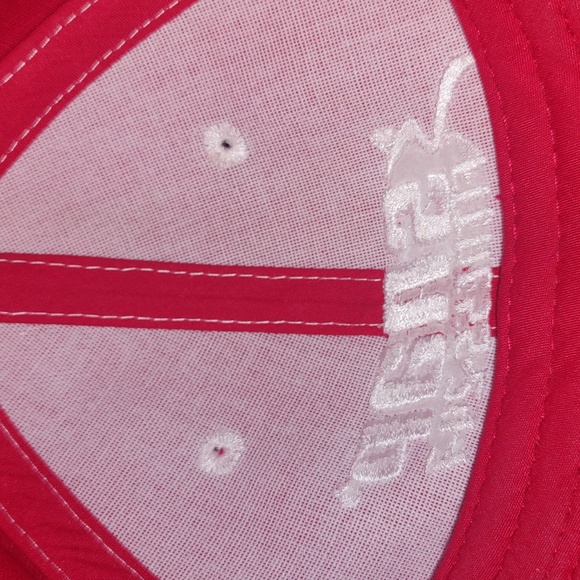 Snap Fitness 24-7 Thick Embroidered Baseball Snap-on Red White Hat Autographed - Picture 8 of 9